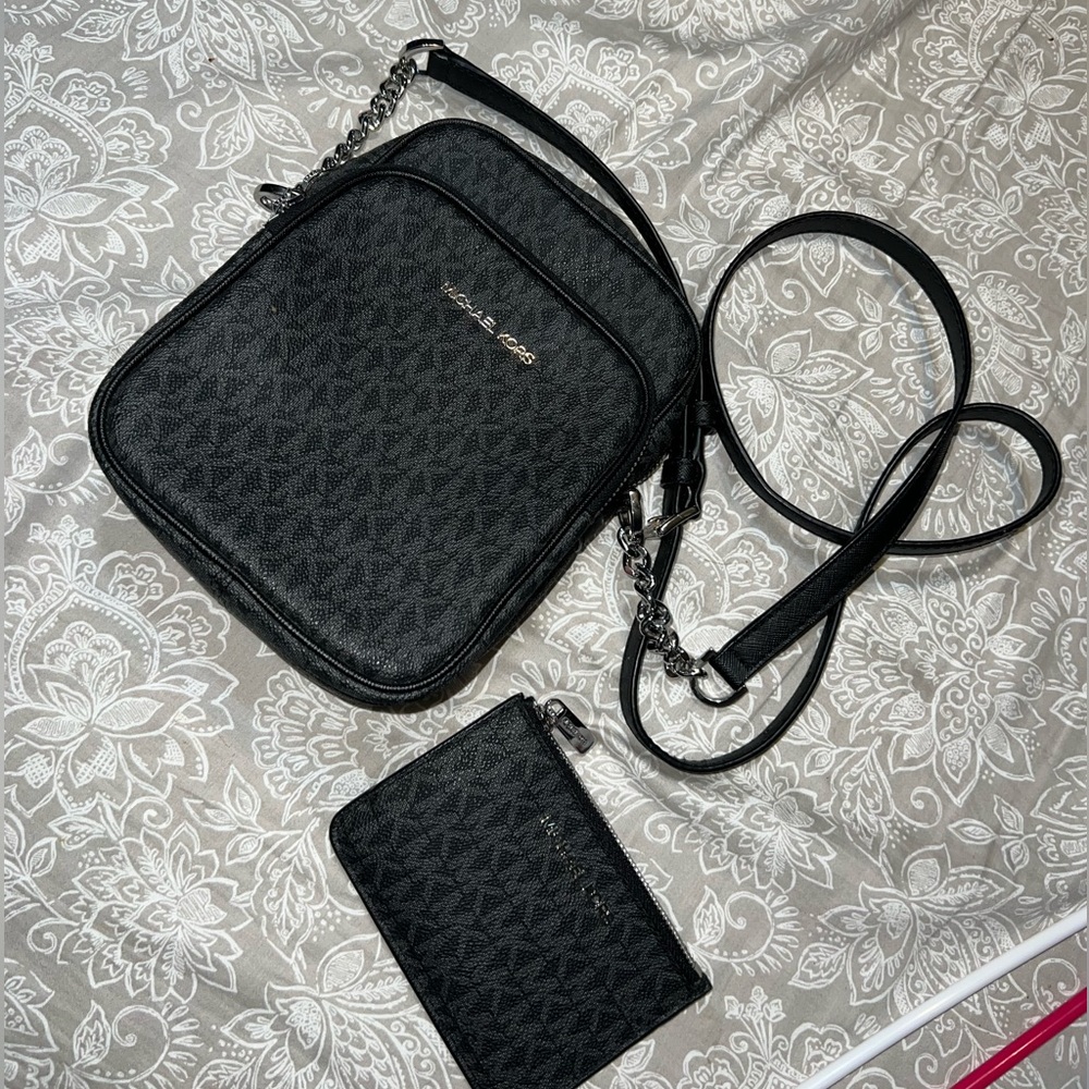 Michael Kors crossbody black/silver